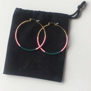 J.Crew - Dipped Enamel Hoop Earring